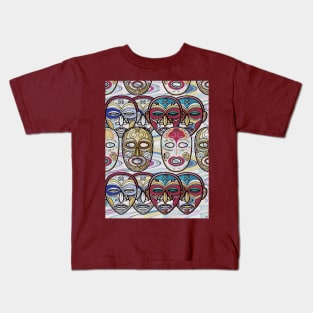 African Masks V3 Kids T-Shirt